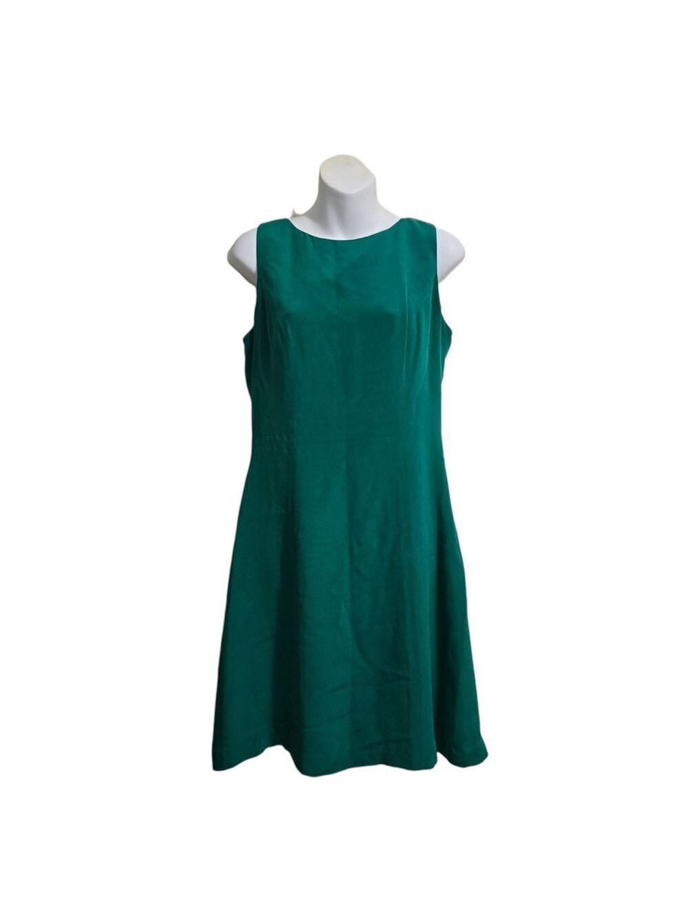 Hugo Buscati Collection Vintage Silk Sheath Dress In Green Sz 8